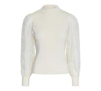 YAS Women's Yasdotme LS Knit Pullover S. Noos, Birch, L