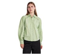 YAS Women's Yaskenora LS Shirt S. Noos Shirt, Quiet Green, M