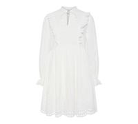 YAS Women's Yasluma LS Dress S. Noos, Star White, 10