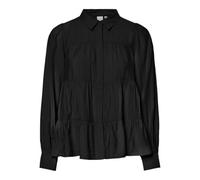 YAS Women's Yaspala LS Shirt S. Noos Blouse, Black, Large