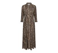 YAS Women's Yassavanna Long Shirt Dress S. Noos, Fungi/AOP: snakea, M