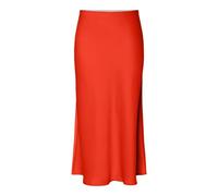YAS Yaspella Hw Midi Skirt S. Noos, Cherry Tomato, M