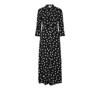 YAS Yassavanna S. Noos Women's Long Shirt Dress, Black, L