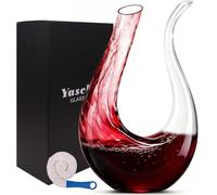 Yaschmo Wine Decanter, Swan U-Shaped Red Wine Carafe, Hand Blown (1200ML)