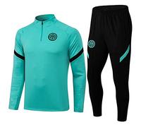YASHANG Paris Jersey Tracksuit Training Long Sleeve Jacket Spring and Autumn Suit Jacket Soccer Uniform Custom PSG Men Women(s-Small,Green)