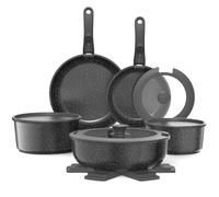 YASHE 15Pcs Nonstick Pots and Pans Set with Removable Handle, Oven Safe