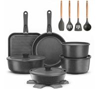 YASHE 21Pcs Nonstick Pots and Pans Set with Removable Handles, Oven Safe