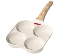 YASHE 4 Cup Nonstick Egg Pan, Induction Ready, Non-Toxic Egg Frying Pan