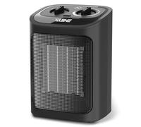 YASHE Electric Heater 1500W PTC Ceramic Heating Element with Thermostat, 2 Temperature Settings, Fan Mode, Overheat & Tip Over Protection for Bedroom Office Indoor Use