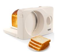 YASHE Foldable Electric Food Slicer, 180W Meat Slicer with 17 cm Stainless Steel Serrated Blade, Adjustable Thickness 0-15 mm, Compact & Easy to Clean for Meat, Cheese, Bread, Vegetables