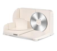 YASHE Foldable Food Slicer, Electric Meat Slicer with Adjustable Thickness 0-15 mm, 17 cm Stainless Steel Blade, 180W Motor, Portable & Easy to Clean for Meat, Cheese, Bread, Vegetables