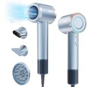 YASHE HD-896 Hair Dryer, 110,000 RPM High-Speed Brushless Motor, Low Noise Fast Drying 22m/s, Hairdryers for Women & Men, 1 Diffuser and 2 Concentrator, Negative Ionic Blow Dryer for Salon Home Travel