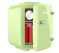 YASHE Mini Fridge for Bedroom, 4 Liter/6 Cans Small Fridge, AC/DC Thermoelectric Cooler and Warmer Mini Fridge for Drink Office Dorm Car, Green
