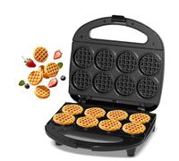 YASHE Multi Mini Waffle Maker, Cooks 8 x 5 cm Small Waffles, Non-stick Waffle Maker, Perfect for Families, Parties, and Breakfast, Non-Stick Coating, Compact Design, Easy to Clean