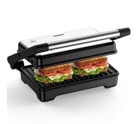 YASHE Sandwich Toaster, 1500W Panini Press Grill, XXL Non Stick Plates,Automatic Temperature, Indicator Lights, 2 Slice