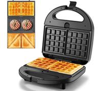 YASHE Sandwich Toaster 3-in-1, Waffle Maker Panini Presses Set, 750 W Snack Mak