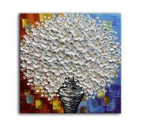 YaSheng Art- 3D Thick Canvas Wall Art Hand-Painted Minimalism Abstract Artwork Oil Painting Home Decorations Modern bedroom Wall Art Ready to Hang