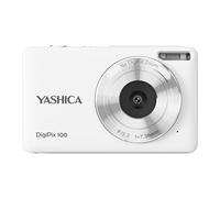 Yashica DigiPix 100 Digital Camera, FHD 1080P Camera for Photography, Digital Point and Shoot Camera with 16X Zoom, Supports Micro SD Cards, Mini Digital Camera for Teen Girls and Boys - White