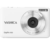 Yashica DigiPix 100 Digital Camera, FHD 1080P Camera for Photography, Digital Point and Shoot Camera with 16X Zoom, Supports Micro SD Cards, Mini Digital Camera for Teen Girls and Boys - White