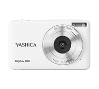 Yashica DigiPix 100 Digital Camera, FHD 1080P Camera for Photography, Digital Point and Shoot Camera with 16X Zoom, Supports Micro SD Cards, Mini Digital Camera for Teen Girls and Boys - White