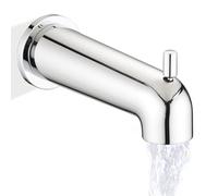 YASINU 7 Inch Slip on Bathtub Spout with Diverter, Compatible with Moen 3839/3853,Extra Long Diverter Tub Spout Fits 1/2" Copper Tube(5/8" Diameter),Chrome