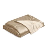 YASMENG Satin Blanket 150 x 200 cm Beige Sofa Blanket Cooling Silky Silk Summer Blanket Light Soft Luxury Smooth Shiny Satin Bedspread, Cozy Blanket for Bed, Sofa, Couch, Bedroom, Office, Travel