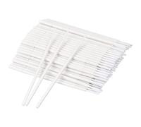 Yasmous 100Pcs Micro Applicators Brushes, Disposable Eyelash Swabs Eye Extension Brushes Lashes Graft Brush, Micro Make Up Mascara Brushes for Makeup, Oral and Cleanliness (White)