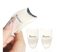 YASNAI Pack of 2 Eyelash Clip Applicator False Eyelash Applicator Tool More Convenient for Use of Eyelashes, Makeup Tweezers Lashes Buddy 2 Pieces (1 Pack)