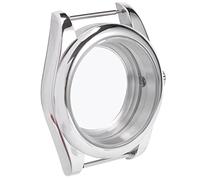 yasoe 39Mm Stainless Steel Polished Case Sapphire Glass Fit NH35/NH35A NH36/NH35A Movement,Transparent Back Cover