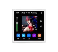 yasoe 4 Inch Andriod 10 Eshare WiFi Bluetooth Touch Home Theater Cinema Digital Stereo Audio Music Wall Amplifier White