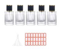 yasoe 5Pcs 30ML Bottle Small Cosmetic Atomizer Perfume Bottles Atomizing Container Glass Bottles for Travel Easy to Use