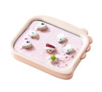 yasoe Compact Fried Ice Cream Maker for Home Use with Mini Fried Yogurt Machine Platelet Model B
