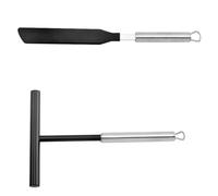 yasoe Crepe Spreader Spatula Set Crepe Pan Making Tools Batter Spreader Kitchen Utensils Stainless Steel Spreading Tools