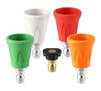 yasoe High Pressure Washer Nozzle Guard, Cleaning Nozzle Holder Set, Bore Size 2.5, with 0.64 cm Quick Connect