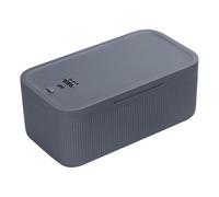 yasoe Lockable Storage Box, Locking Medicine Box, Cell Phone Locked Jail, Containers Bin for Personal Refrigerator Home Gray