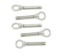Yasorn 5-Pack Stainless Steel Ring Lifting Expansion Eyebolt Bolt Screw M6x70mm
