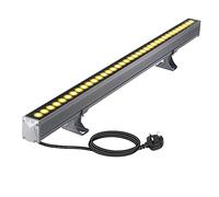 Yasotek LED Light Bar Outdoor Waterproof, 3000K Warm White 1m Wall Washer Floodlight, Heavy Duty IP65 with 2m UK Plug Cord, Super Bright Garden Flood Light