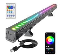 Yasotek Smart RGB LED Wall Washer Light - App & RF Remote Control, RGBCW 2700K-6500K Colour Tunable, 180W/18000lm Dimmable Waterproof IP65 Outdoor Flood Bar (Music Sync & Timer)