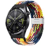 YASPARK Strap Compatible with Huawei Watch GT Series 46mm, 22mm Elastic Adjustable Nylon Strap for Multiple Models