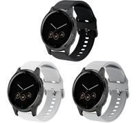 YASPARK Vivoactive 4S/Vivomove 3S/Venu 2S Strap, 18mm Soft Waterproof Silicone Sport Replacement Strap for Fossil Women Q Venture HR Gen 4/Gen 3/Withings Steel HR 36mm