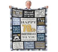 Yasrlvun 70th Birthday Gifts for Men, 1955 Birthday Gifts 70th Birthday Blanket 50"x 60" Presents for 70th Birthday 70th Birthday Gifts for Him