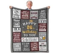 Yasrlvun 80th Birthday Gifts for Men, 1945 Birthday Gifts 80th Birthday Blanket 50"x 60" Presents for 80th Birthday 80th Birthday Gifts for Him