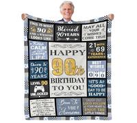 Yasrlvun 90th Birthday Gifts for Men, 1935 Birthday Gifts 90th Birthday Blanket 50"x 60" Presents for 90th Birthday 90th Birthday Gifts for Him