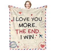 Yasrlvun Anniversary Wedding Blanket Gifts for Couples, Love Blanket 152x127cm Valentine's Day Wedding Anniversary Cozy Warm Throw Blanket for Wife Husband Girlfriend Boyfriend