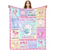 Yasrlvun Axolotl Gifts for Girls Boys 50x60 Inch Axolotl Throw Blanket for Axolotls-Lovers Christmas Thanksgiving Axolotls Presents