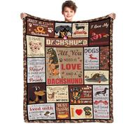 Yasrlvun Dachshund Gifts for Women Men 50x60 Inch Dachshund Throw Blanket for Sausage Dog Lovers Christmas Thanksgiving Sausage Dog Presents