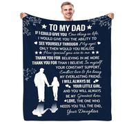 Yasrlvun Dad Gifts from Daughter Dad Blanket 152x127cm Daddy Presents Best Daddy Gifts Fathers Day Christmas Birthday Gift for Father