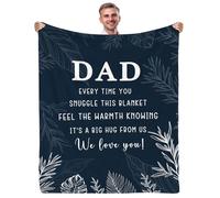 Yasrlvun Dad Gifts from Daughter Son Dad Blanket 50"x60" for Daddy Presents for Father Best Daddy Gifts for Christmas Thanksgiving