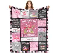 Yasrlvun Flamingo Gifts for Women Men 50x60 Inch Flamingo Throw Blanket for Flamingos Lovers Christmas Thanksgiving Flamingos Presents