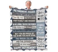 Yasrlvun Retirement Gifts for Men Retirement Blanket 50"x60" Funny Retirement Gifts Leaving Gifts for Men Teacher Retirement Gift